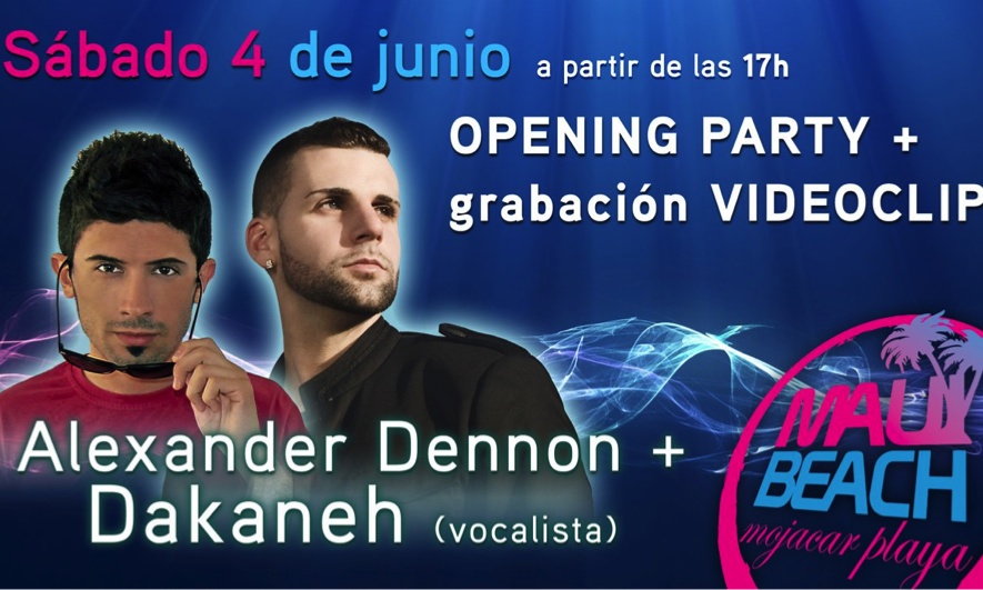 ESTE SABADO CONCIERTO DE DAKANEH EN MAUI BEACH MOJACAR